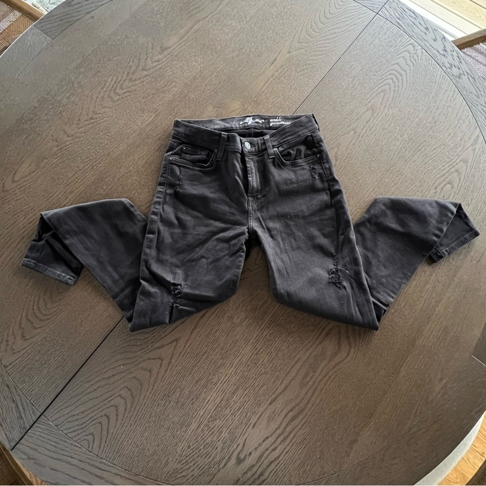 7 jeans ankle gwenever skinny black
